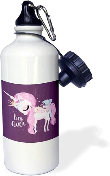 Amazon 3drose Uta Naumann Sayings And Typography かわいいブラックフラワーユニコーンイラスト タイポグラフィ Be The Queen Flip Straw 21オンス ウォーターボトル Wb 2969 2 3drose トロフィー メダル