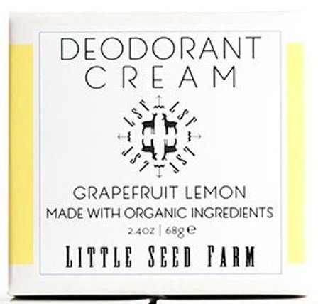 Little Seed Farm Deodorant Cream, Grapefruit Lemon, 2.4 Ounce