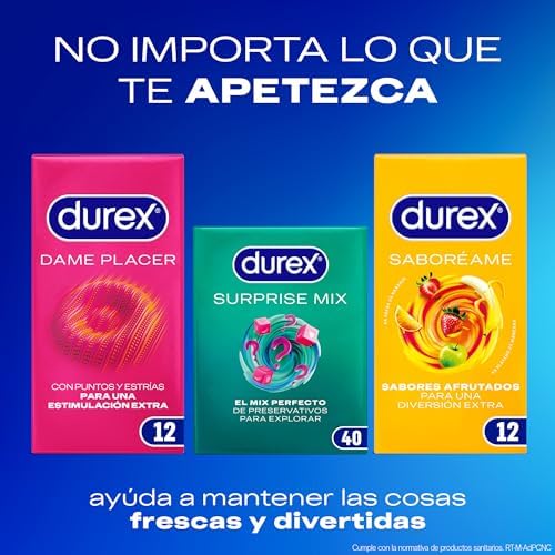 Preservativos Dame Placer, Con Puntos y Estrías, Extra Lubricados,Forma Easy-On, 96 condones