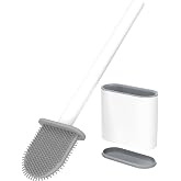 RV Toilet Bowl Brush by, Silicone Bristles, Wall-Mounted, Anti-Roll & Anti-Drip Design | Safe for RV Toilets, Travel Trailers