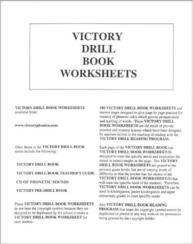 victory drill book worksheets august c enderlin iii books