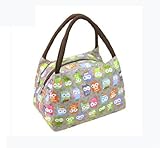 Fashion OWL Oxford cloth water proof Handbag meal bag for travel camping work school lunch box