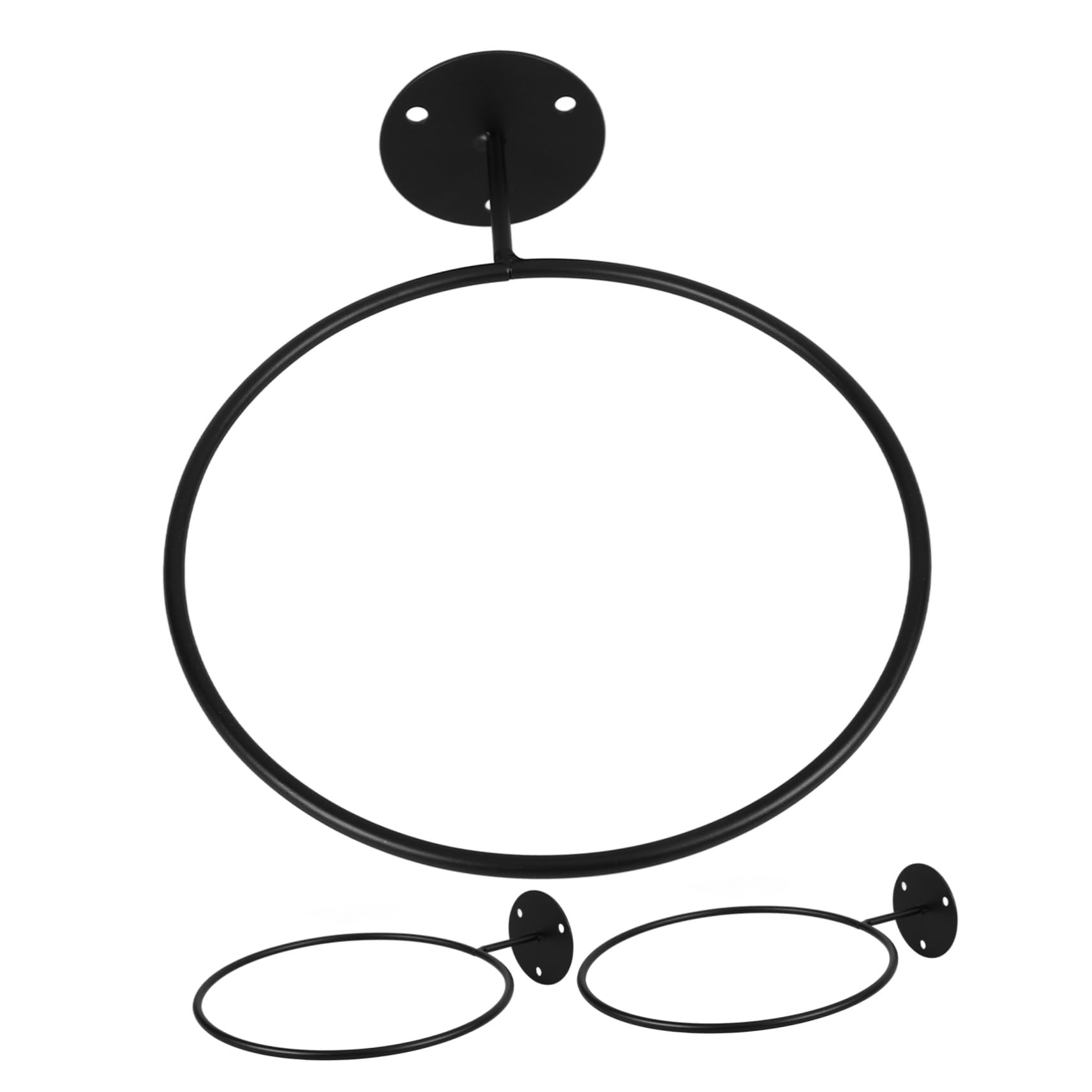 Housoutil 3pcs Balls Display Holder Wall-mounted Storage Rack for Basketball Football and Volleyball Construction Strong Bearing Capacity