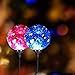 Solar Lights Outdoor,Oak Leaf Glass Ball LED lights for Garden,Patio,Yard,Home,Changing Color,2 Pack