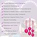 Kegel Ben Wa Balls for Beginners & Advanced Tightening - Doctor Recommended for Strengthen & Tighten Bladder Control & Vaginal Pelvic Floor Kegel Exercise Weights Training for Women