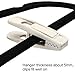 Corodo Velvet Hangers Clips, 20 Pack Ivory Pants Hanger Velvet Clips, Strong Hanger Clips Perfect for Thin Felt Hangers