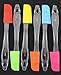 EOS- Silicone Spatulas Set of 6 Heat Resistant Color With Red Orange Yellow Bule Green Pink Mini Size