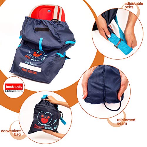 MyEasy Convertible Car Seat Travel Bag for Airplane Baby Gate Check