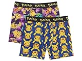 Pokemon Pikachu Characters Boys 2 Pack Boxer Briefs