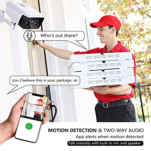 Outdoor Security Camera Wireless IP Camera KAMTRON 1080P 2.4G WiFi IP66 Waterproof Night