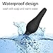 Anals Plug - Saiksi 4 Pcs Naughty Butt Plug Kit - 100% Medical Grade Silicone (Black)