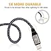iPhone Charger, Bestfy Lightning Cable 3FT 6FT 10FT Nylon Braided 8Pin Lightning Charging & Sync Charger Cord for iPhoneX,8,7,7Plus, 6s, 6sPlus,6, 6Plus, iPhone5,5s,5c,SE, iPad, iPod & More (Black)