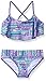 Kanu Surf Big Girls' Cindy Flounce Bikini Swimsuit, Purple, 14