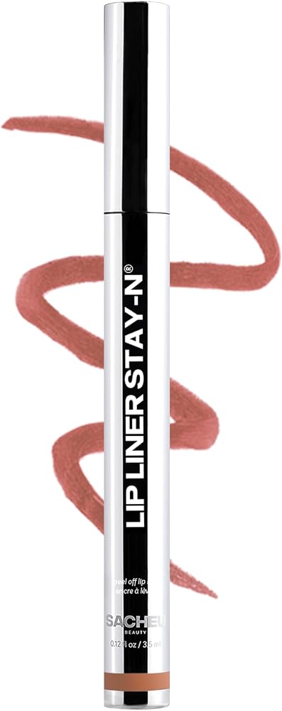 Sacheu Lip Liner STAY-N Peel Off Lip Stain, Longwear, p-INKED | Water-resistant, transfer & smudge-proof, lip tint with hyalu