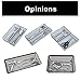 Smart Design Drawer Organizer - Set of 6 - Steel Metal Mesh - 9 x 3 Inch - Interlocking Arm Connection - Utensils, Flatware, Organization - Kitchen - Silver