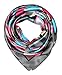 corciova Designer Satin Women's Big Square Neck Scarf Headscarfs 90 x 90 cm Geometric Gray