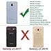 LeYi Compatible with Galaxy 2018/Orbit/Emerge 2018/J3V (3rd Gen)/Express Prime 3/ Star/Achieve Case w/Tempered Glass Screen Protector, Glitter Case for Samsung Amp Prime 3, Teal/Purple