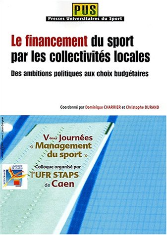 Le  financement du sport par les collectivités locales