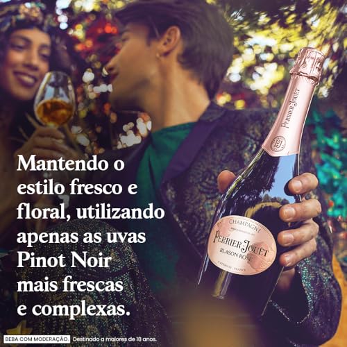 Champagne Francês Rosé Blason Perrier-Jouët Épernay Garrafa 750ml