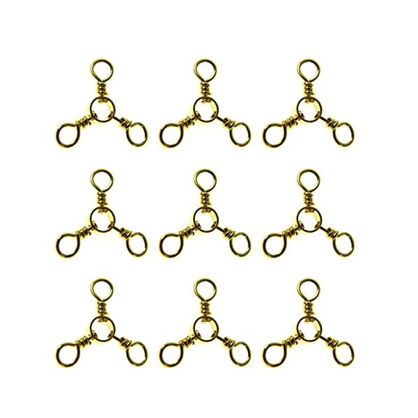 100Pcs-6-3-Bronze-Gold-Way-Swivels-Red-Brass-Fishing-Barrel-Triple-Swivels-Fishing-Tackle
