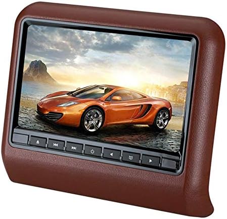 CAPTIANKN Car DVD display, 10.1-inch Hanging Entertainment Video Car Headrest DVD Display,Brown
