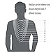 jonline24h Mens Womens Black Leather Cord Necklace Rope Chain with Stainless Steel Clasp 3mm 16-30 inch