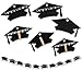 KUUQA Grad Cap Shaped Photo Banner Garland Photo Clip Set 2023 Graduation Party Banner Party Favors