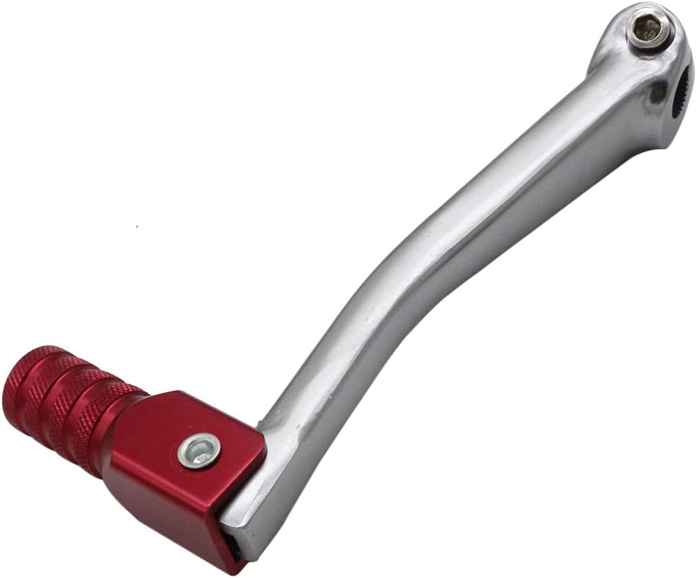 OTOHANS AUTOMOTIVE CNC Aluminum 2" Folding Gear Shifter Shift Lever for Honda XR50 CRF50 XR CRF 50cc 70cc 90cc 110cc 125cc Dirt Pit Bike (Red Gray): Automotive