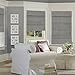 Chicology Cordless Magnetic Roman Shades / Window Blind Fabric Curtain Drape, Light Filtering, Privacy - Daily Grey, 33