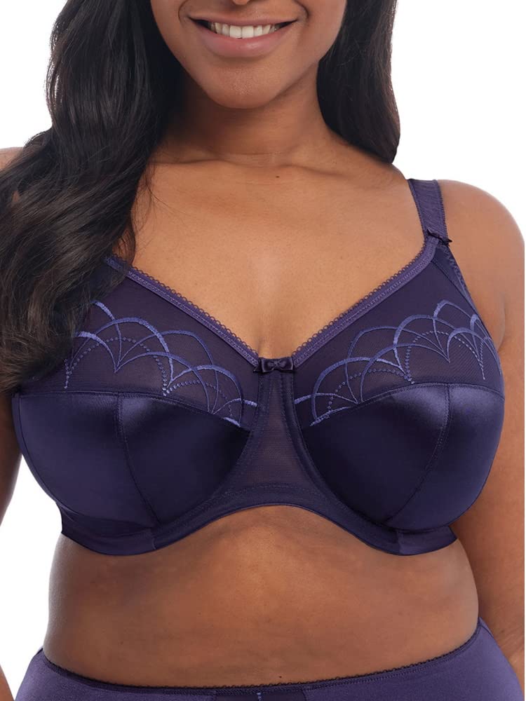 Elomi Women’s Plus Size Cate Underwire Full Cup Banded Bra, Ink, 34F