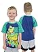 TMNT Teenage Mutant Ninja Turtles Boys Short Sleeve Tee (4T, Blue/Green TMNT)