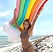 Gupamiga Pool Floats Inflatable Rafts Rainbow Pool Toys Floatie Lounge Outdoor Swimming Pool, Pool Floats for Adults & Kids