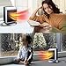 Ceramic Space Heater, 500W / 900W Small Portable Electric Heater for Office, Home, Desks, Tabletops