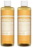 Dr. Bronner's - Pure-Castile Liquid Soap (Citrus, 16 ounce, 2-Pack) - Made with Organic Oils, 18-in-1 Uses: Face, Body, Hair, Laundry, Pets and Dishes, Concentrated, Vegan, Non-GMO