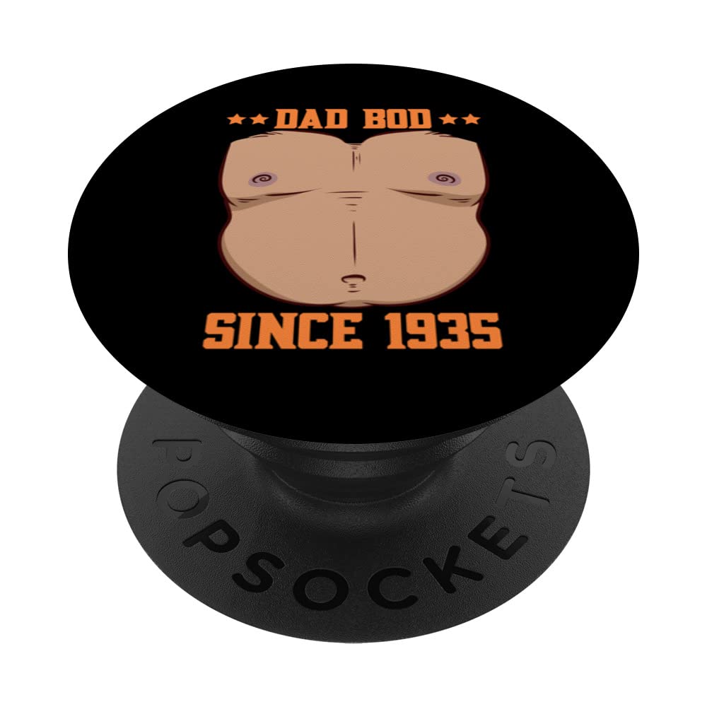 Dad Bod Since 1935 Father's Day Beer Belly PopSockets Swappable PopGrip