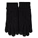 Womens Winter Warmest Wool Knit Gloves Mitten Texting Touchscreen Lined (One Size, Black)