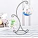 2PCS Ornament Display Stand Yblntek Ornament Holder Display Stand Iron Hanging Stand Rack Holder for Glass Globe Air Plant Terrarium Witch Ball and Home Party Wedding Easter Decoration (Black)