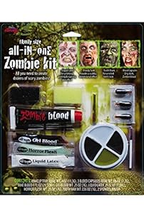 Family Size All In One Zombie Kit Costume Makeup