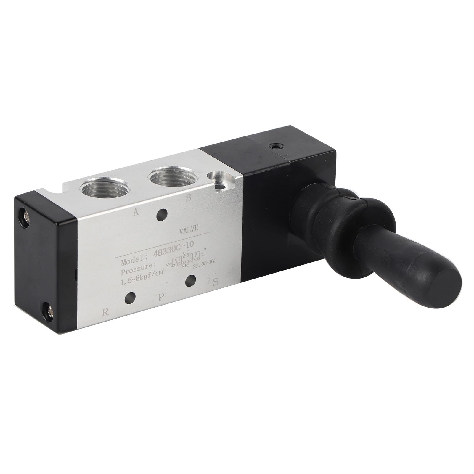 Oumefar Pneumatic Mechanical 5 Connection 3 Position Air Valve Control Valve Sealing Thread High Leakage for Control Air for Textile Devices (4H330 10)
