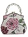 ilishop Women's Vintage Luxury Printing Beaded Women Handbag Evening Bag (Pink)