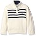 Nautica Baby Quarter Zip Neck 'Good Harbor' Striped Sweater, Sail Cream, 18 Months