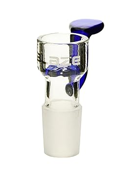 Blaze Glaskopf mit Sieb und Griff blau, 18,8mm Schliff, Nutzung ohne Einlegesiebchen - head&nature Bong-Kollektion