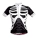 WOSAWE Mens Breathable Cycling Jersey Short Sleeves (Skeleton, XXL)