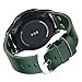 Gear S3 Classic / Frontier Watch Band, 22mm Accessories Women Men Vegetable Tan Genuine Leather Band Classic Riveted Watch strap with Stainless Steel Buckle For Samsung Galaxy Gear S3(Green)