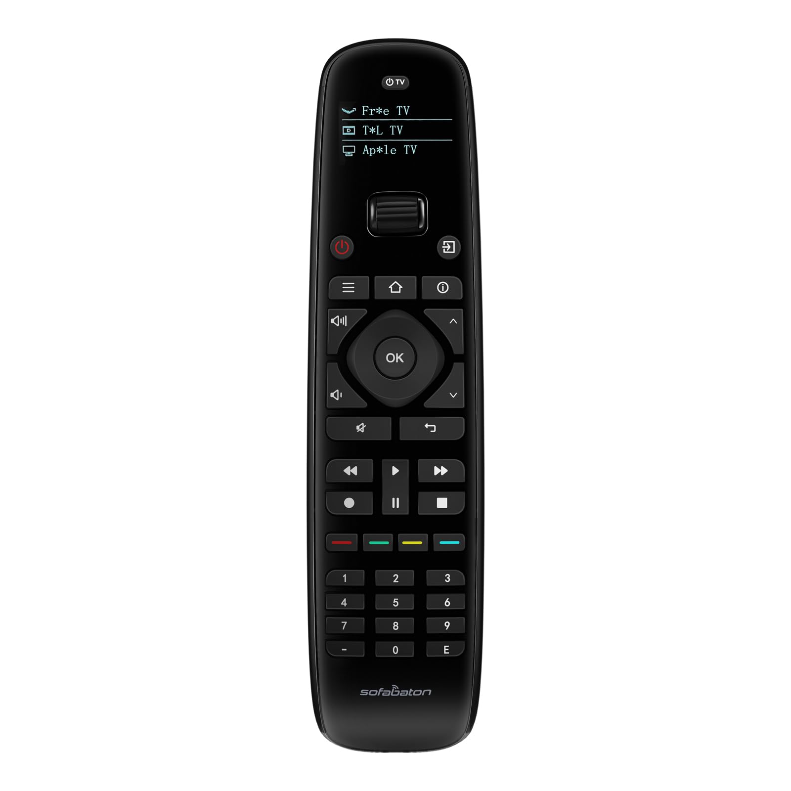 Photo 1 of SofaBaton U2 Upgrade Universal Remote Control Ergonomic Universal TV Remote with Backlight, One-Touch Macro Buttons, Bluetooth Pairing, IR Blaster, Compatible with Smart TVs/DVD/STB/Projector