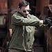 FREE SOLDIER Men Outdoor Water Resistant Tactical Softshell Hooded Jacket