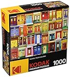 KODAK Premium Puzzles Colorful Montreal Doors Jigsaw Puzzle (1000 Piece)