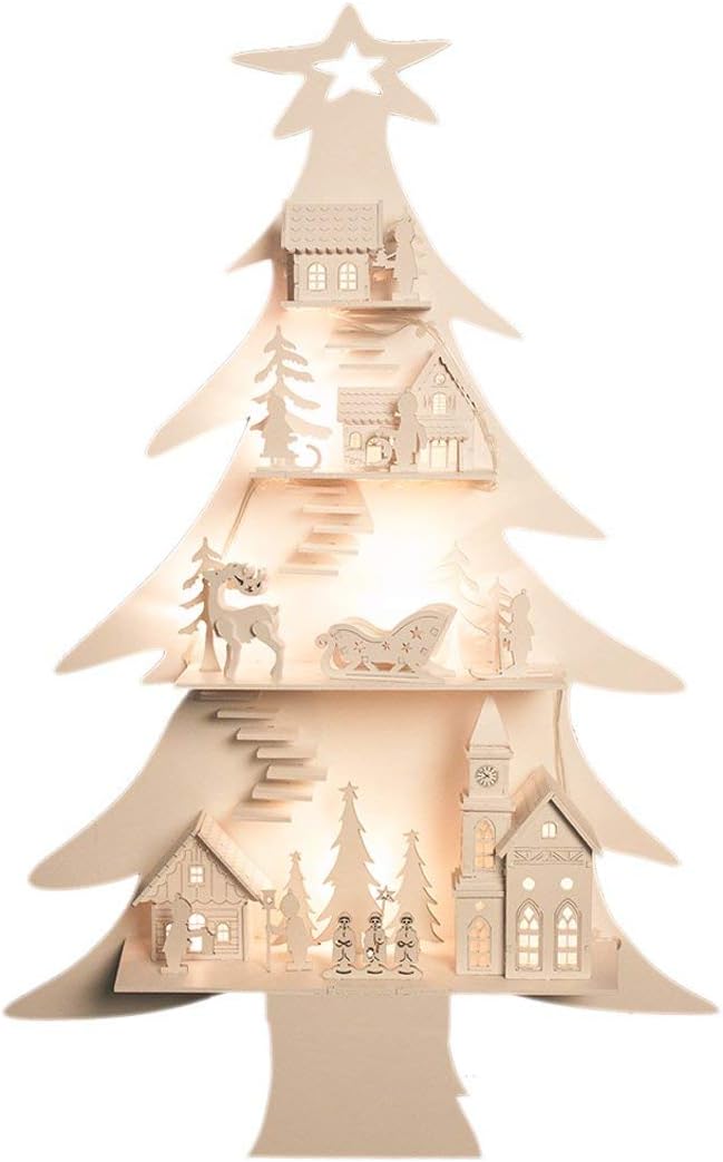 Amazon.de: The Christmas Workshop Lichterbaum mit Stadt-Design
