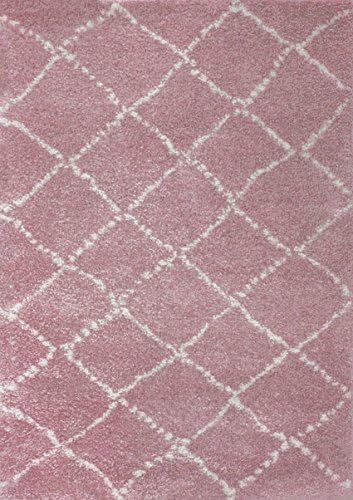 Art For Kids shaggy Rug Nomad Pink colour 120x170 cm-Quality Label Oeko-Tex Standard 100-100% Polypropylene-Pile height: 20 mm-Machine woven-Children's room, 120 x 170 cm