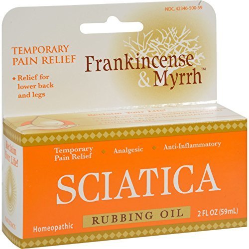 Frankincense and Myrrh Sciatic Rubbing Oil, 2 Fluid Ounce Frankincense and Myrrh Sciatic Rubbing Oil, 2 Fluid Ounce